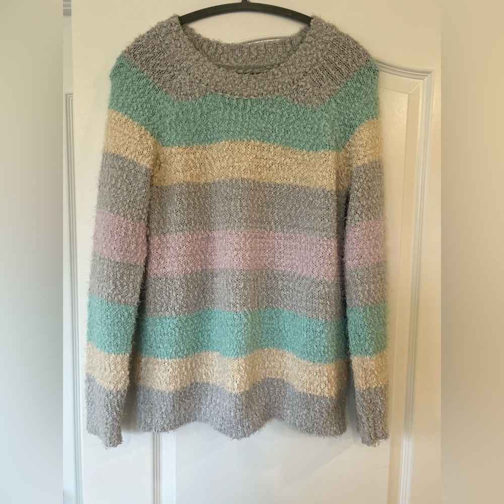 LC Lauren Conrad Women’s Crew Neck Pastel Pullover Sweater
